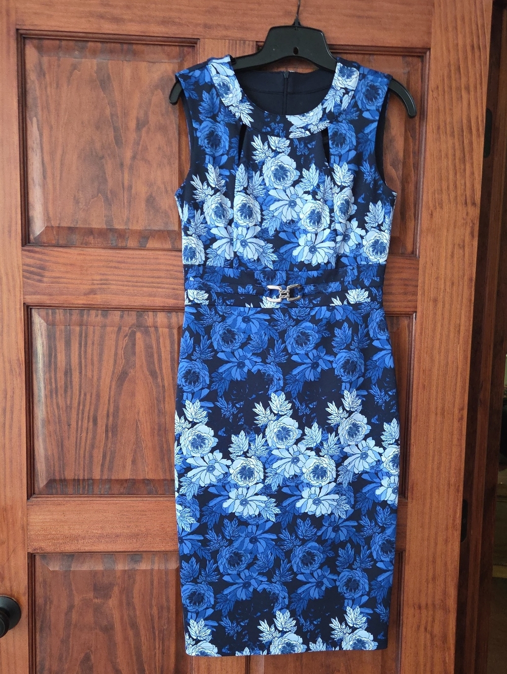 Enfocus Studio Navy & Light Blue Floral Shell